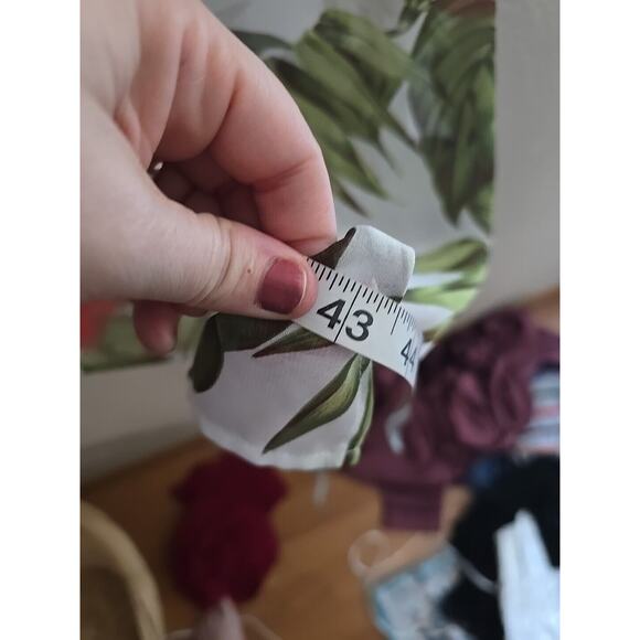 NWT Anne Cole White Floral Print Beach Summer Cover-Up Swimwear Womans Sz Small - Picture 6 of 6